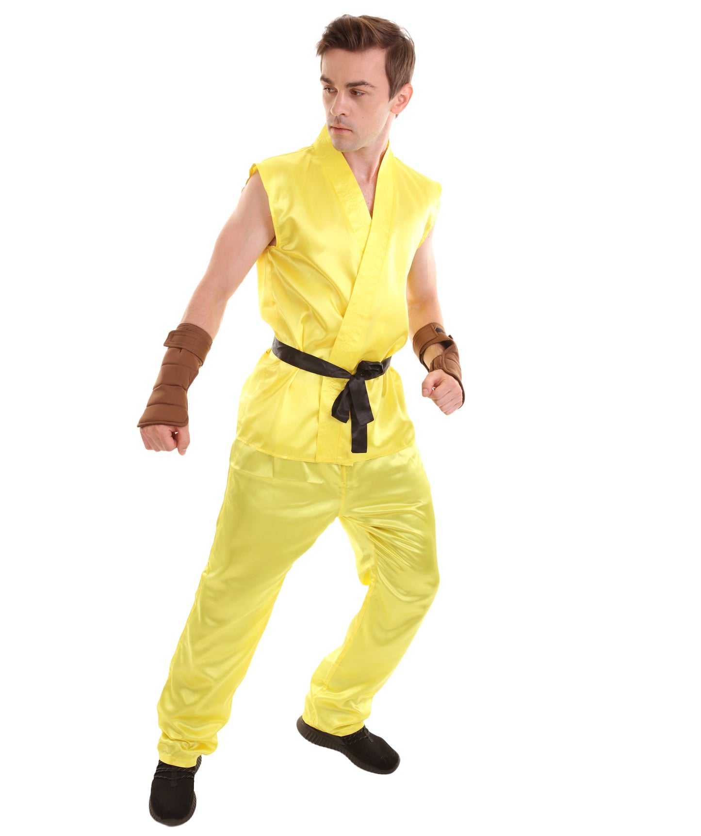 Yellow Men's Karate Fancy Costume