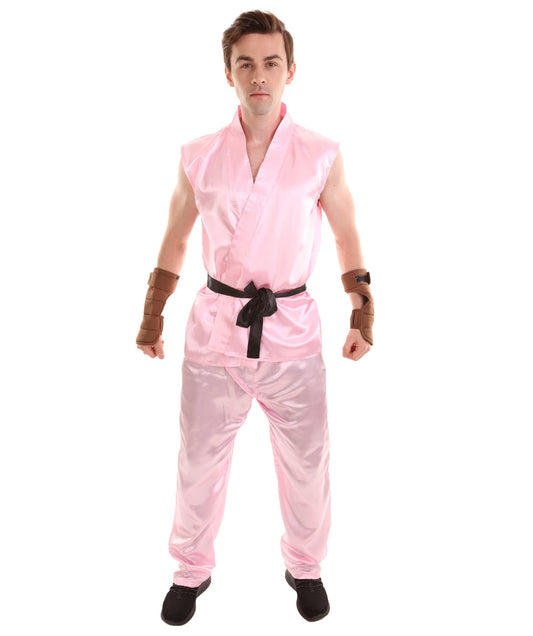Pink Men's Karate Fancy Costume