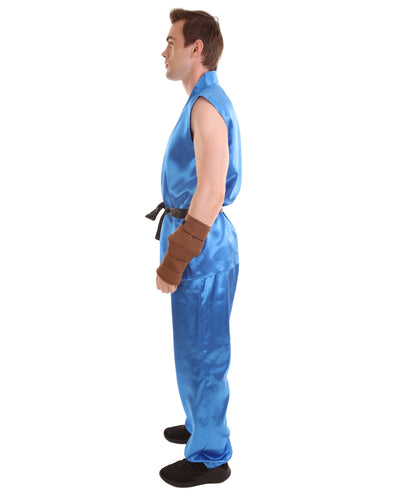 Blue Men's Karate Fancy Costume