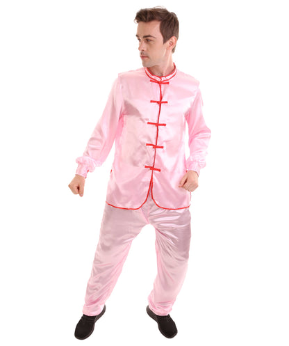 Light Pink Chinese Traditional Kung Fu Costume