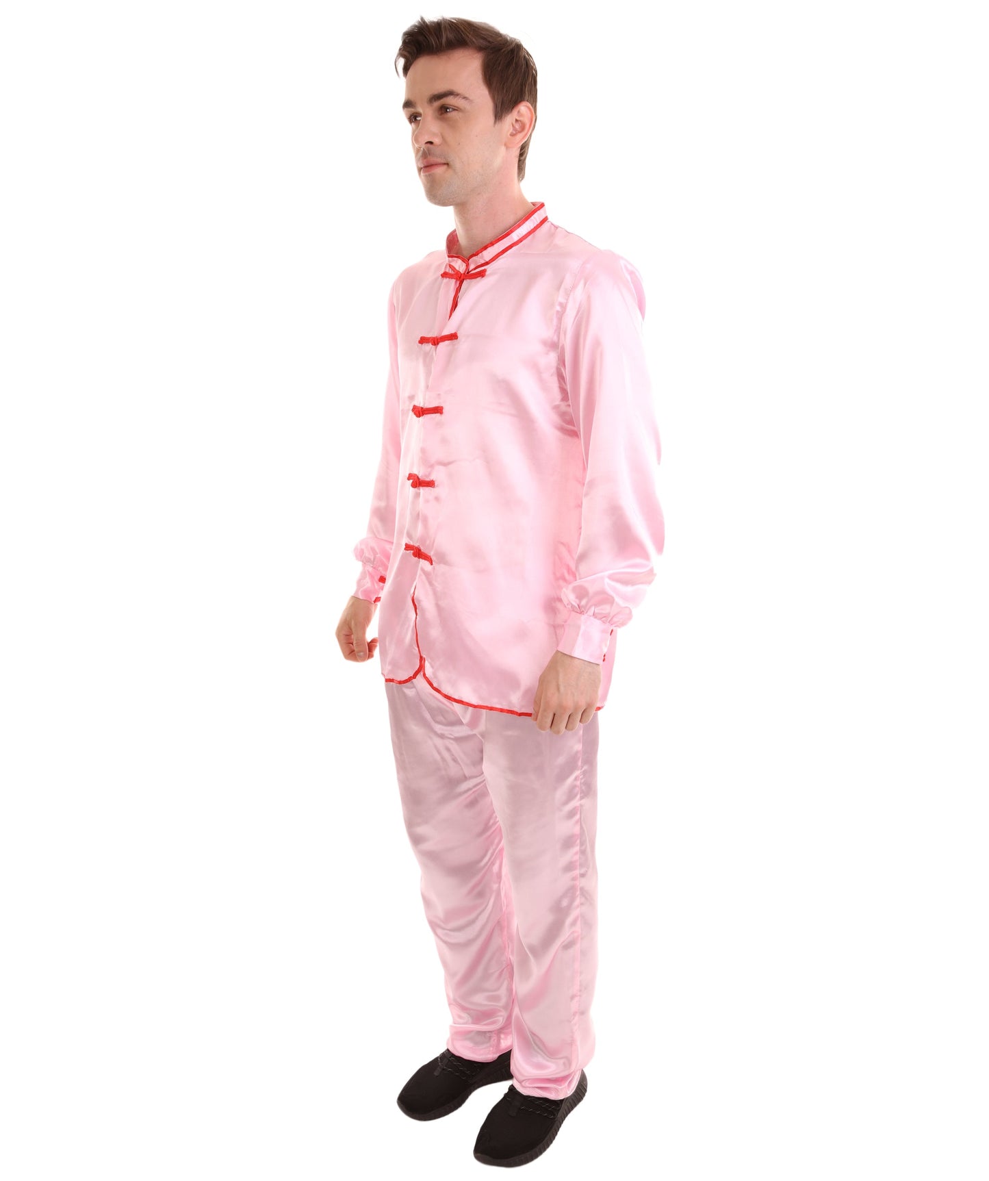 Light Pink Chinese Traditional Kung Fu Costume