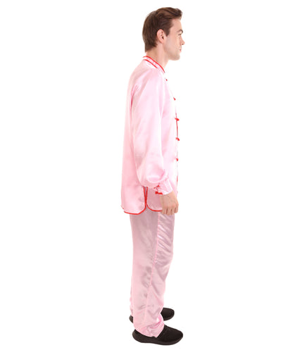 Light Pink Chinese Traditional Kung Fu Costume