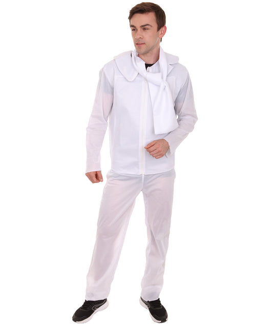 Men's Animated Movie Supervillain Costume , White Halloween Costume