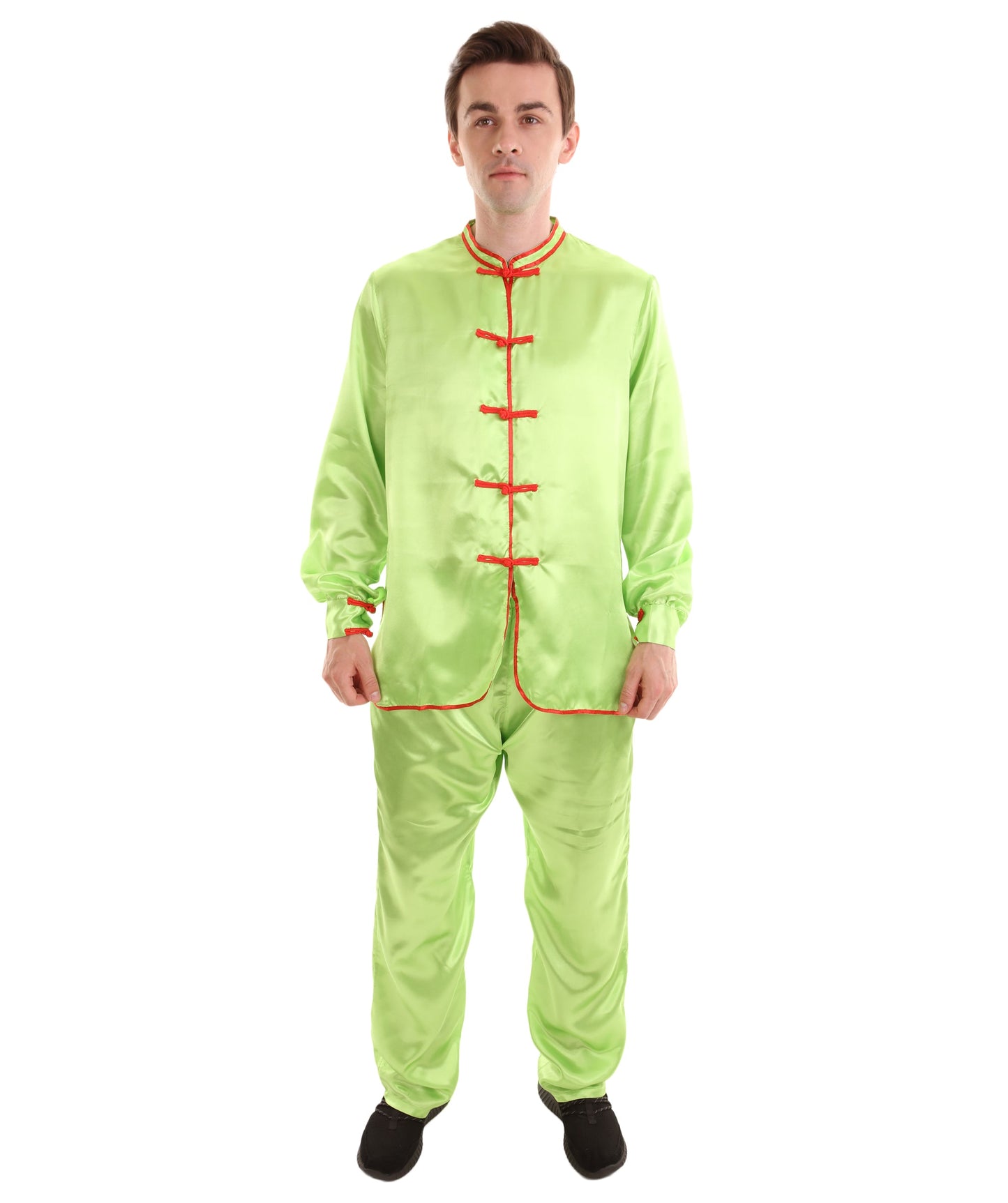 Lime Green Chinese Traditional Kung Fu Costume