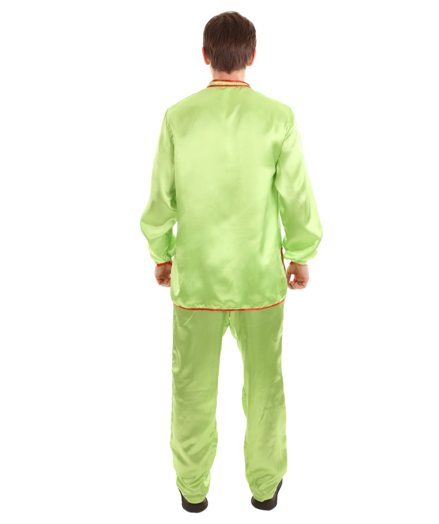 Lime Green Chinese Traditional Kung Fu Costume