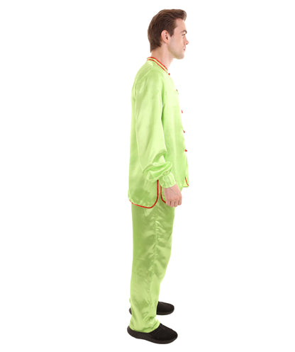 Lime Green Chinese Traditional Kung Fu Costume