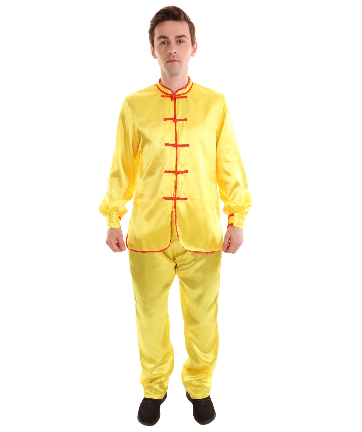 Gold Chinese Traditional Kung Fu Costume