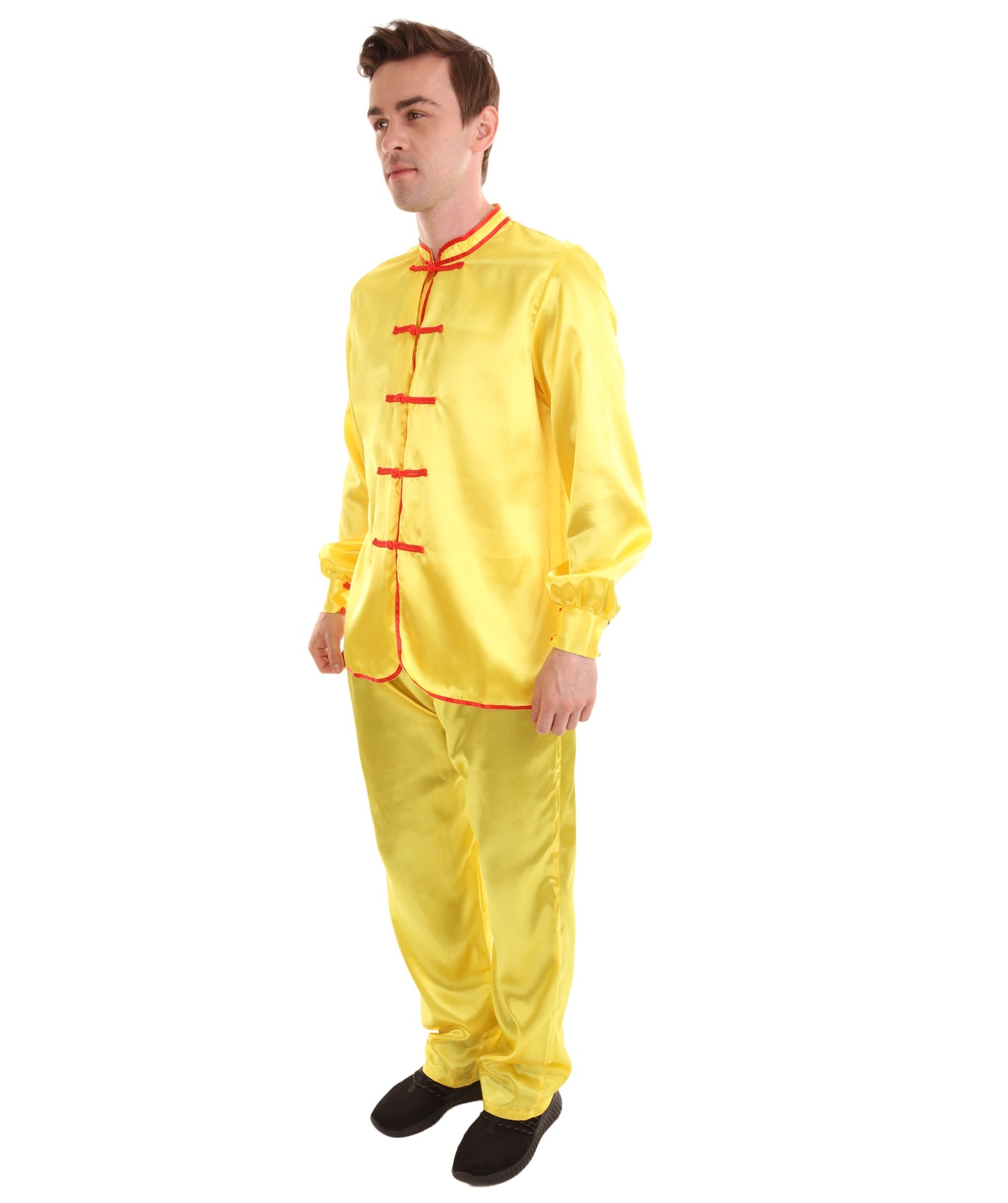 Gold Chinese Traditional Kung Fu Costume