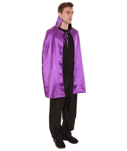 Lilac/Black Reversible Vampire Cape Costume