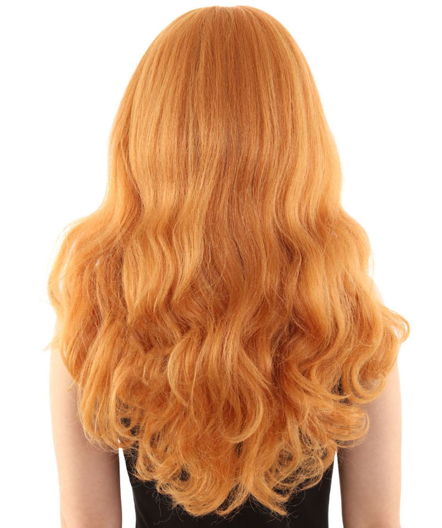 Adult Women's Orange Color Wavy