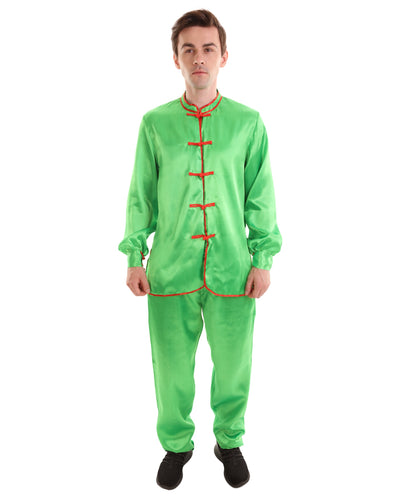 Light Green Chinese Traditional Kung Fu Costume