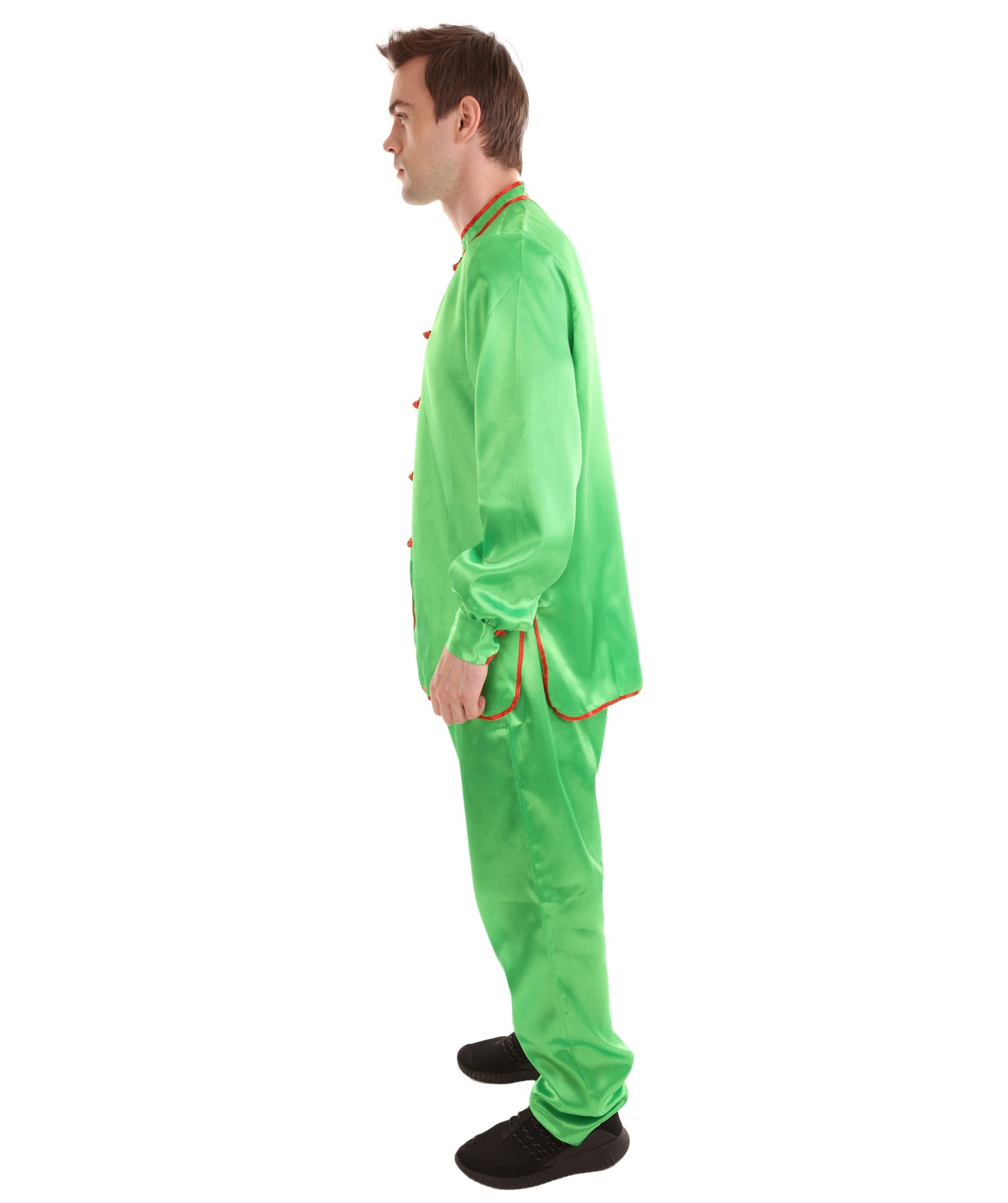 Light Green Chinese Traditional Kung Fu Costume