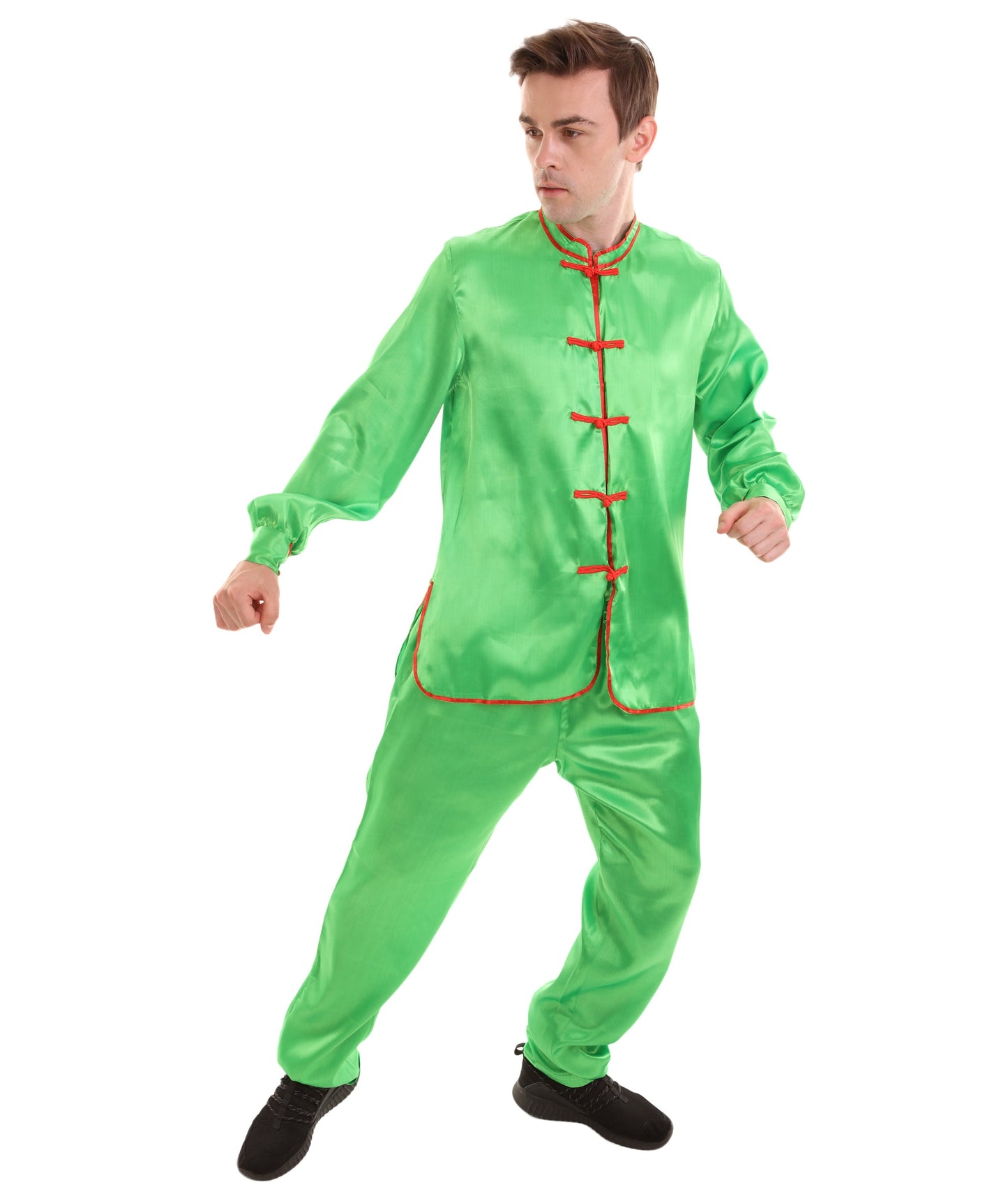 Light Green Chinese Traditional Kung Fu Costume