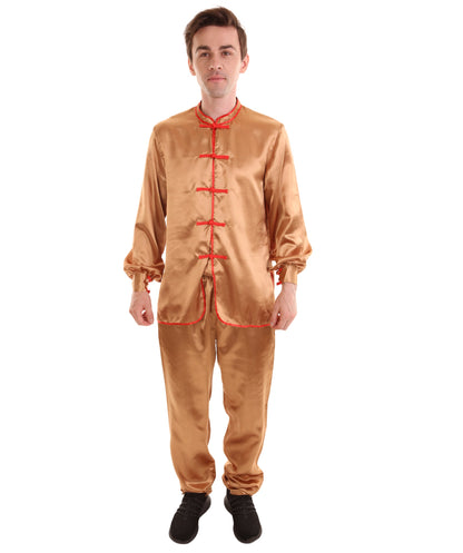 Brown Chinese Traditional Kung Fu Costume