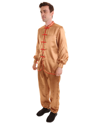 Brown Chinese Traditional Kung Fu Costume