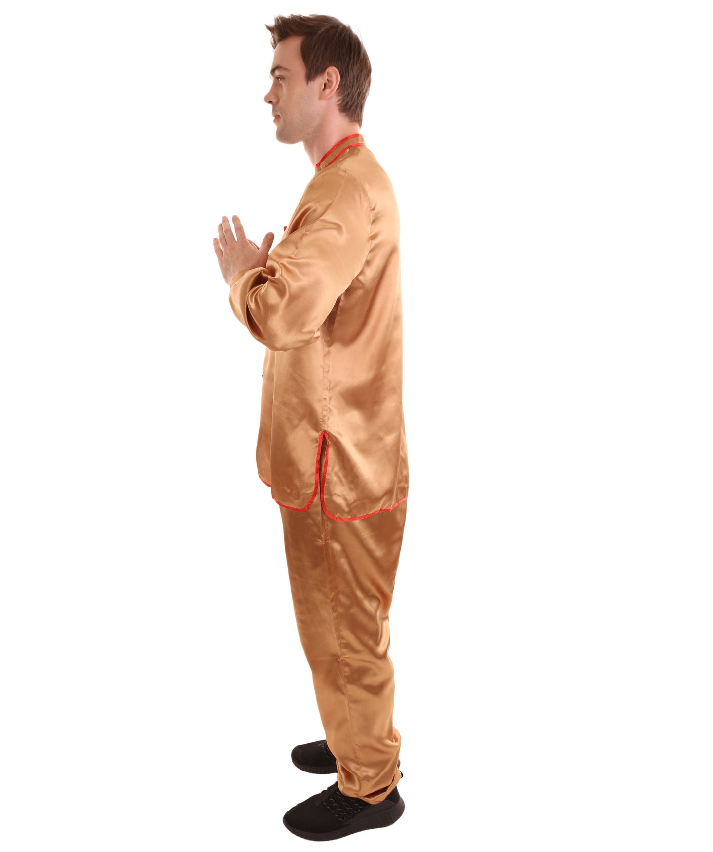 Brown Chinese Traditional Kung Fu Costume