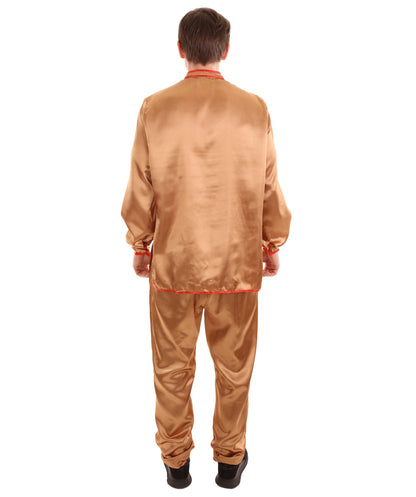 Brown Chinese Traditional Kung Fu Costume