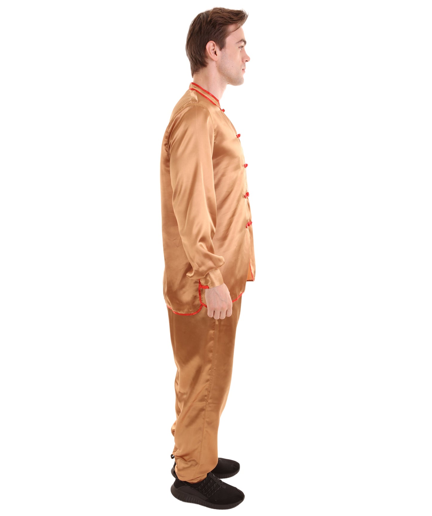 Brown Chinese Traditional Kung Fu Costume