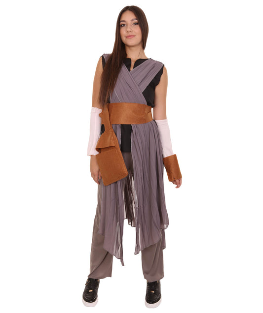 Women's Space Warrior Costume, Black Fancy Costume