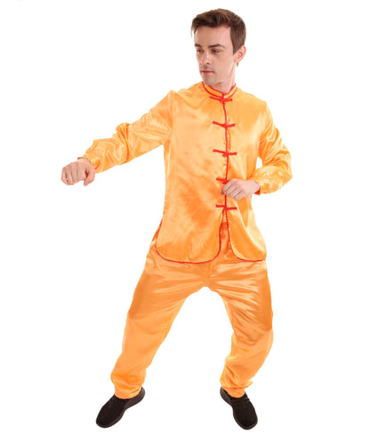 Orange Chinese Traditional Kung Fu Costume