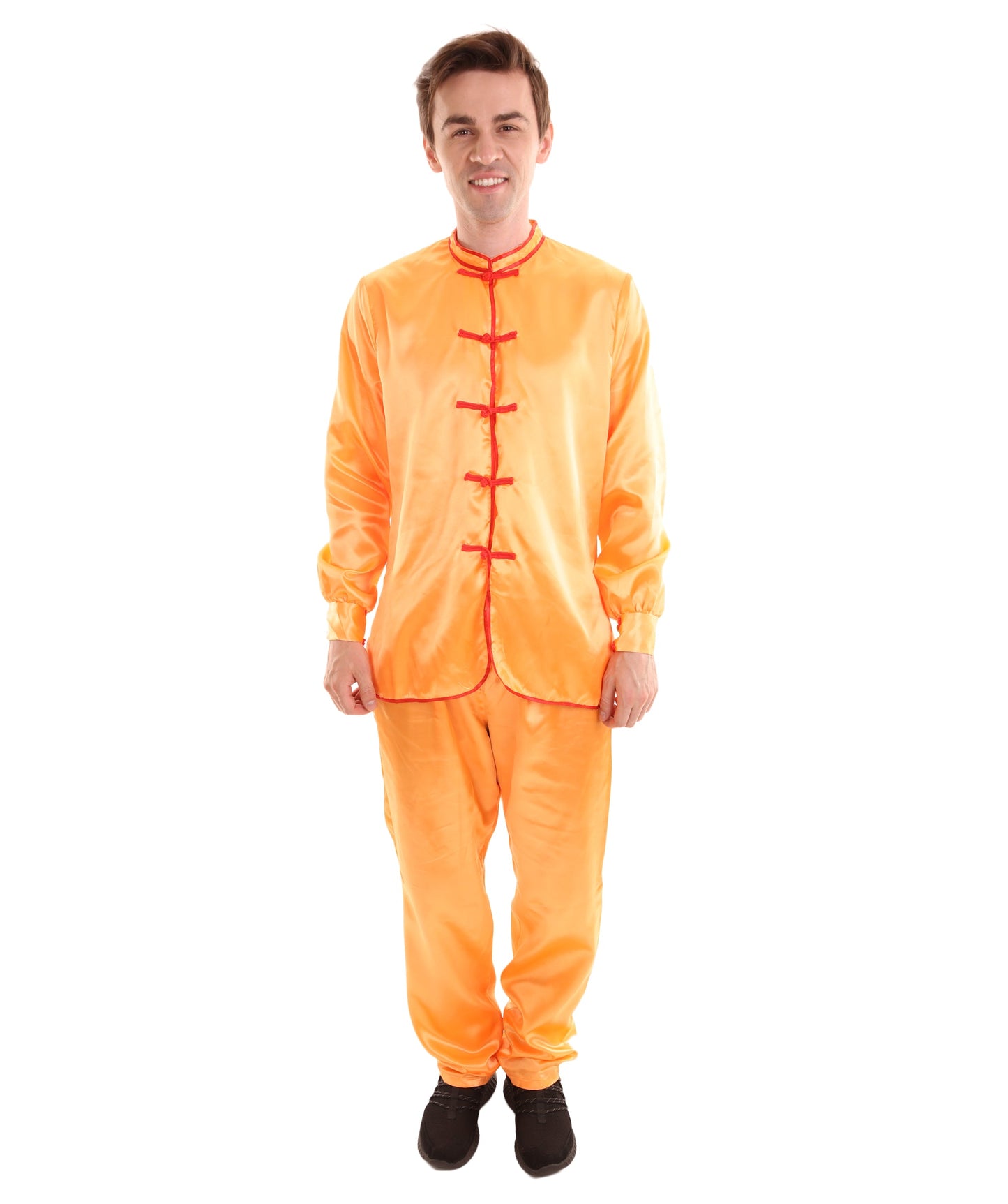 Orange Chinese Traditional Kung Fu Costume