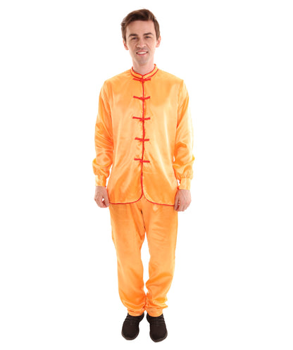 Orange Chinese Traditional Kung Fu Costume