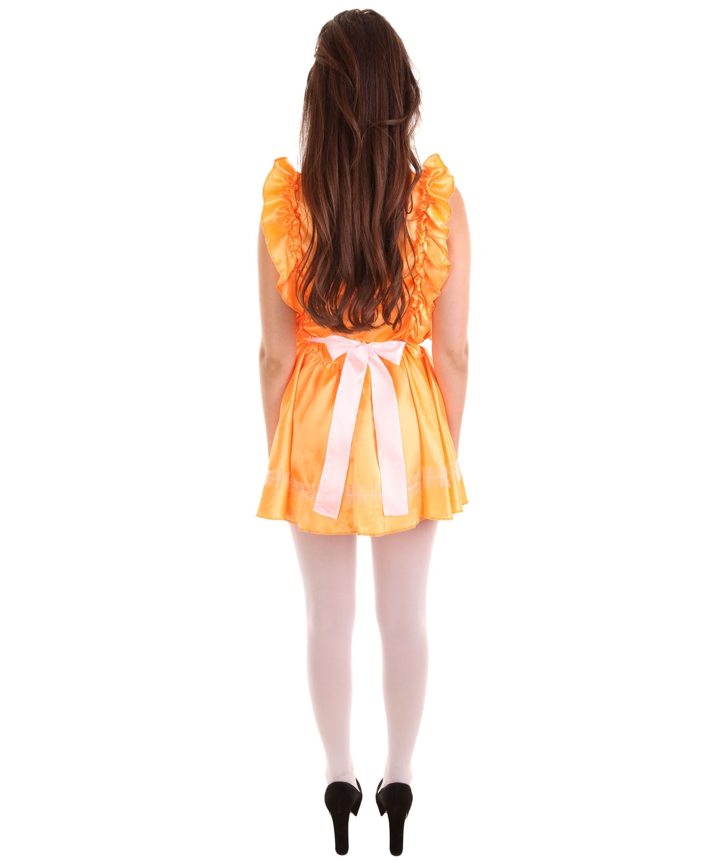 Orange French Maid Uniform Costume