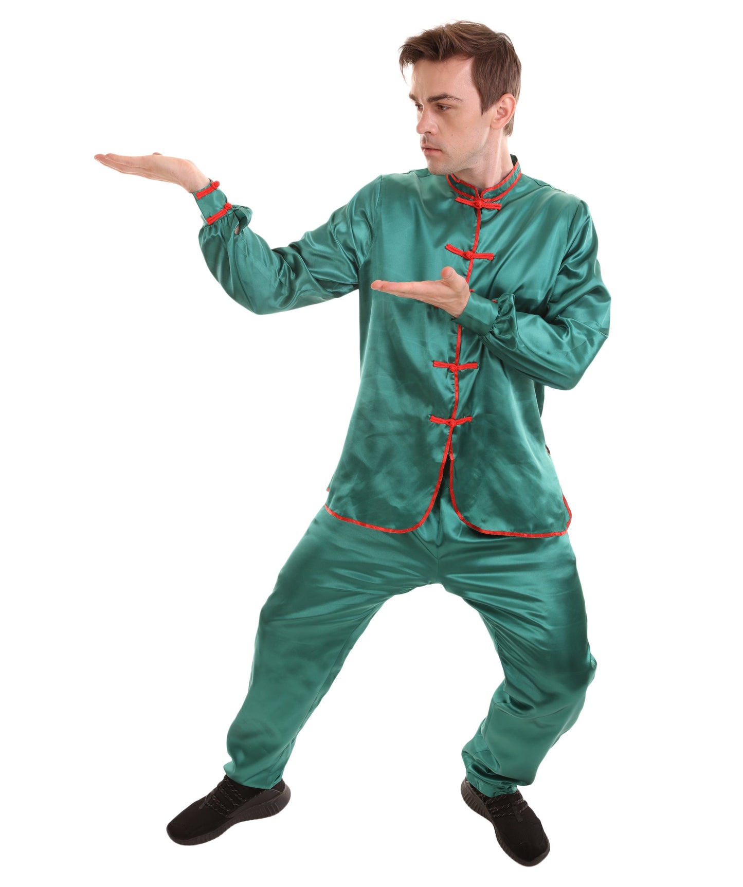 Green Chinese Traditional Kung Fu Costume