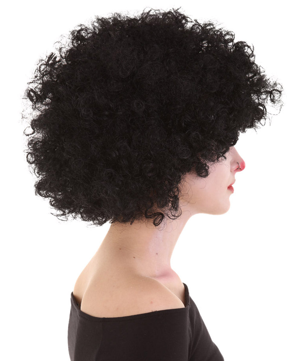 Clown Collection | Women's Black Color Curly Afro Clown Wig