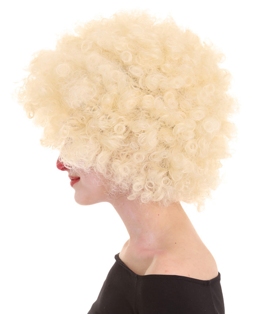 Clown Collection | Women's Blonde  Color Curly Afro Clown Wig