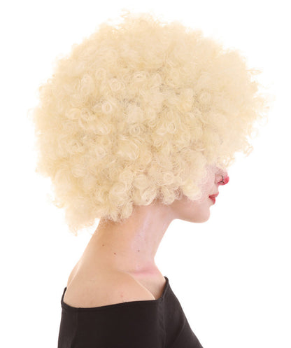 Clown Collection | Women's Blonde  Color Curly Afro Clown Wig