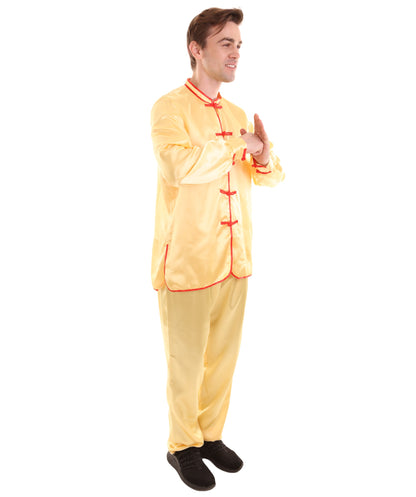 Light Gold Chinese Traditional Kung Fu Costume