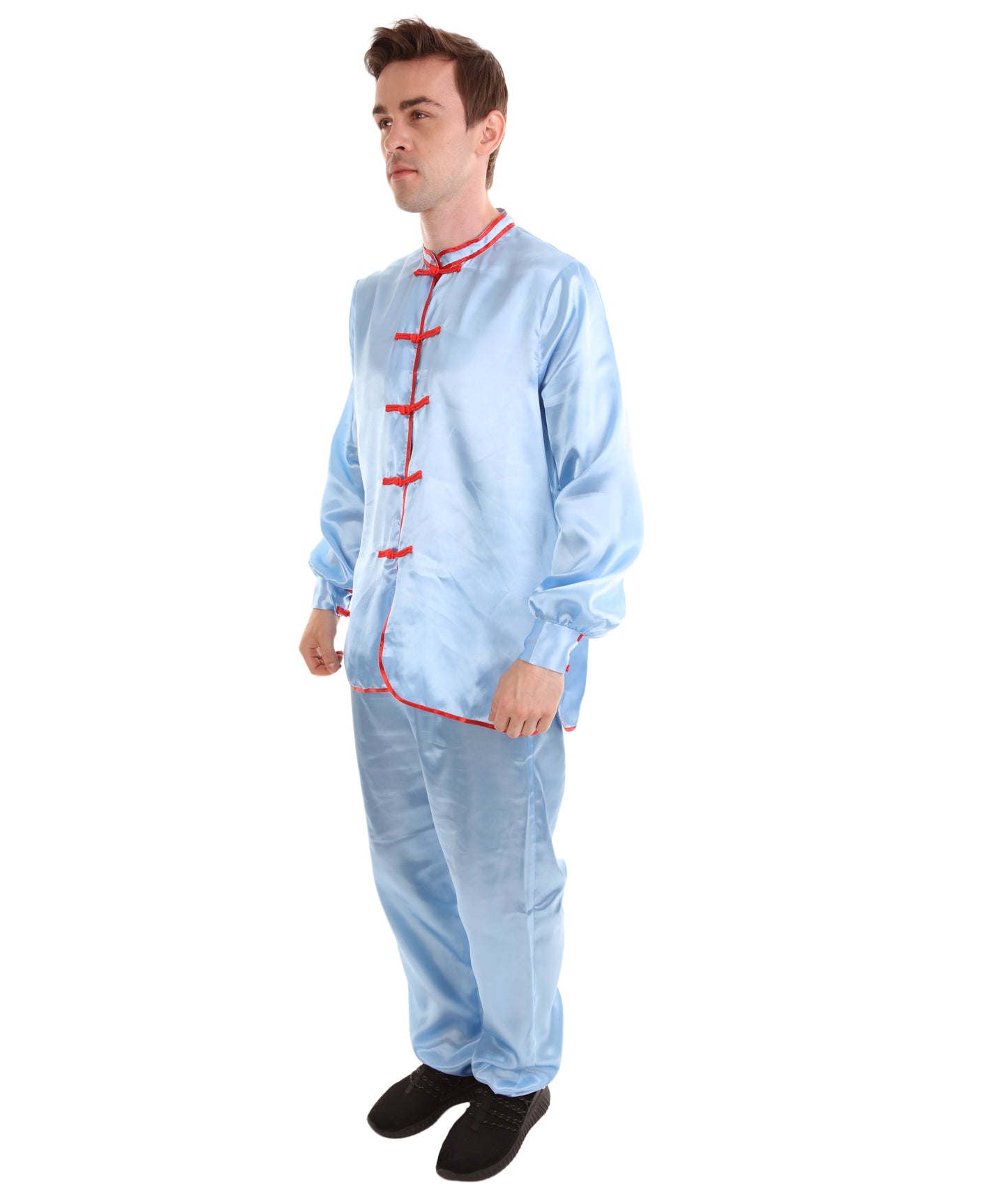 Light Blue Chinese Traditional Kung Fu Costume