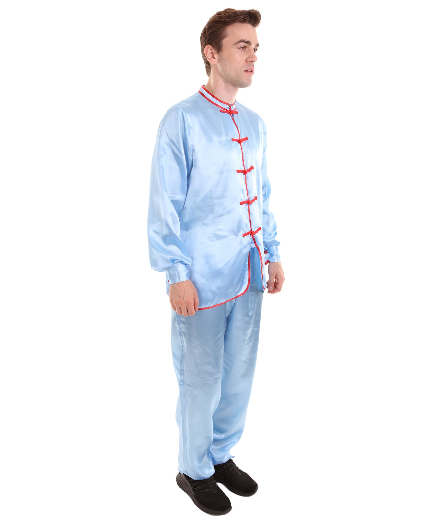 Light Blue Chinese Traditional Kung Fu Costume