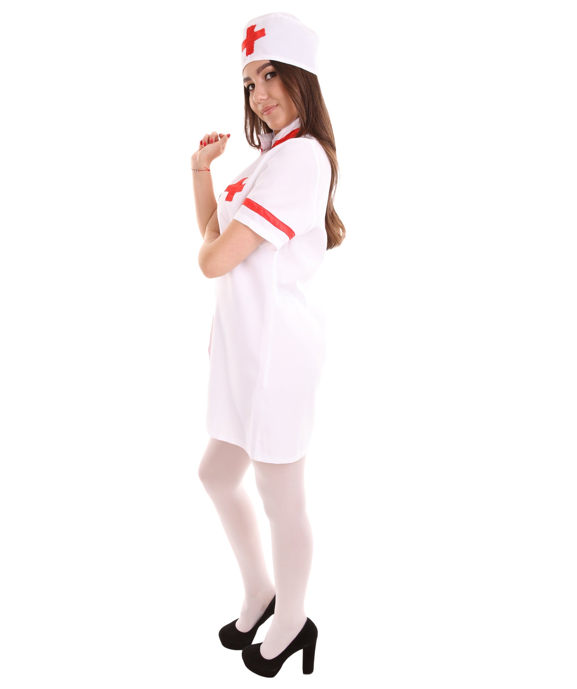 Red White Nurse Costume