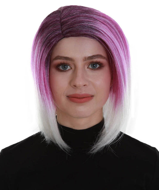 Purple Color Mid Ombre Wig