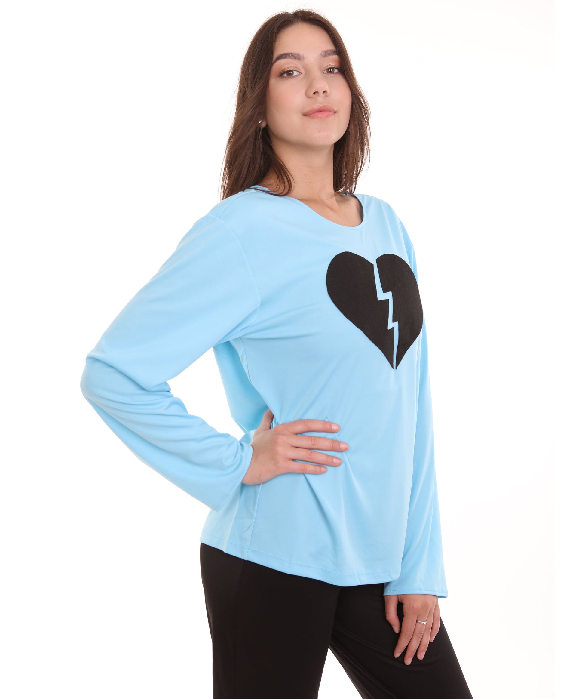 Light Blue Broken Heart Costume