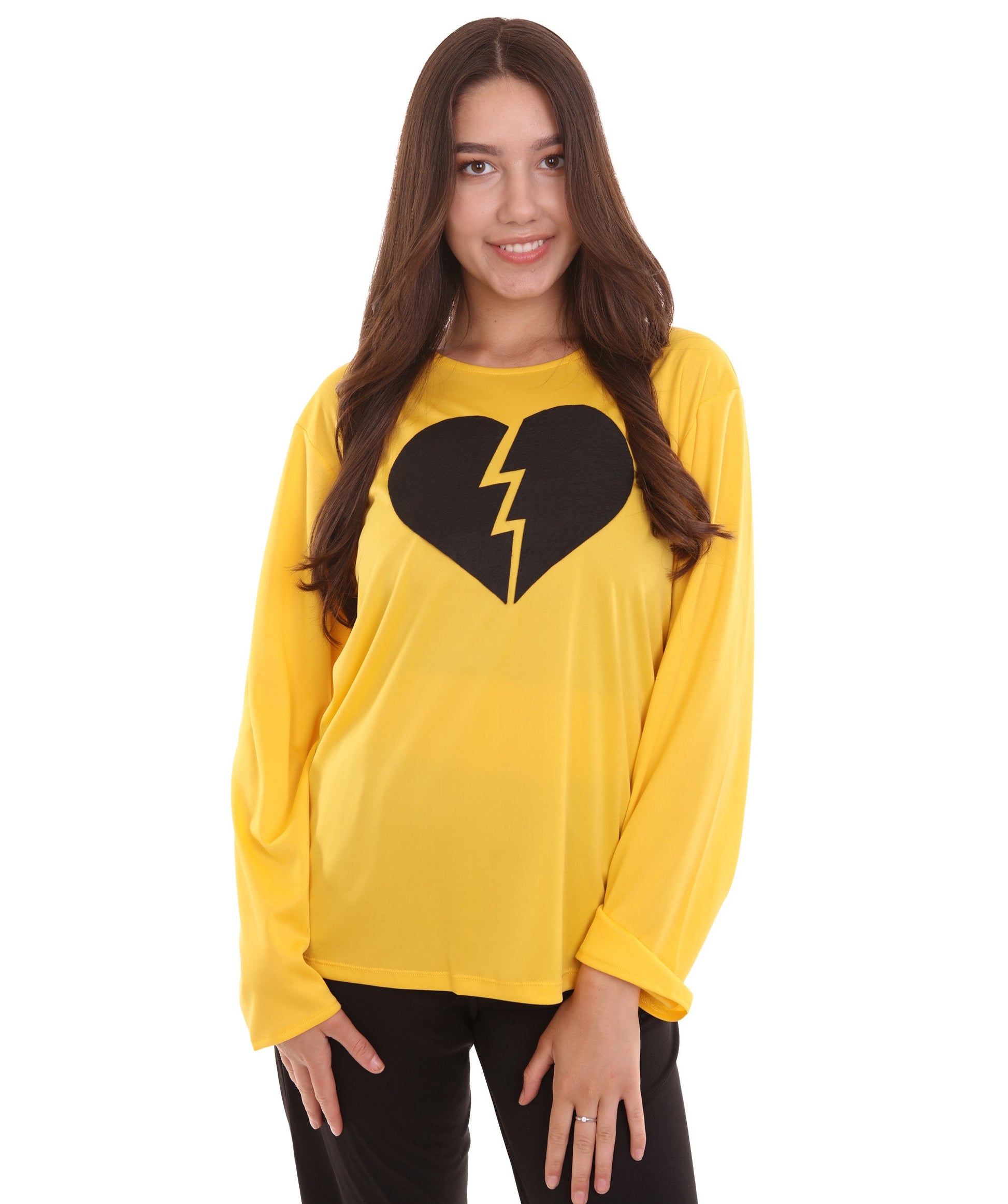 Yellow Broken Heart Costume