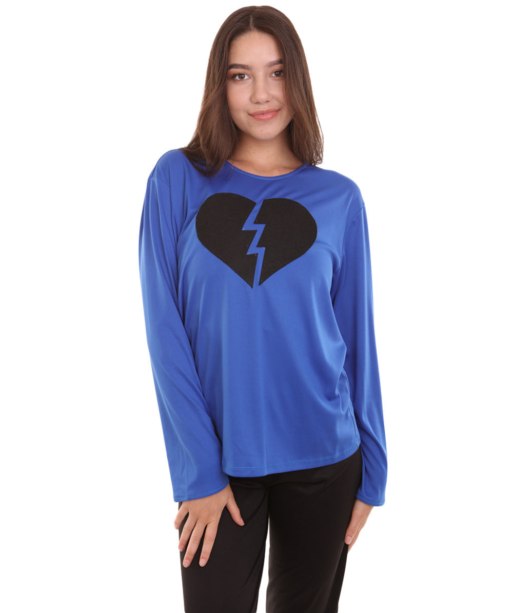 Blue Broken Heart Costume