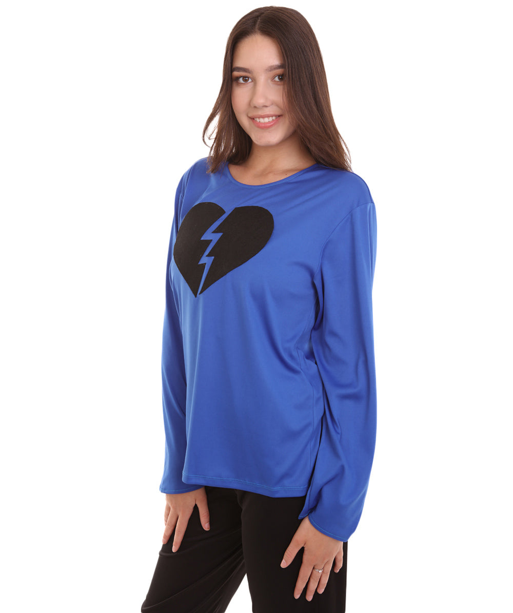 Blue Broken Heart Costume