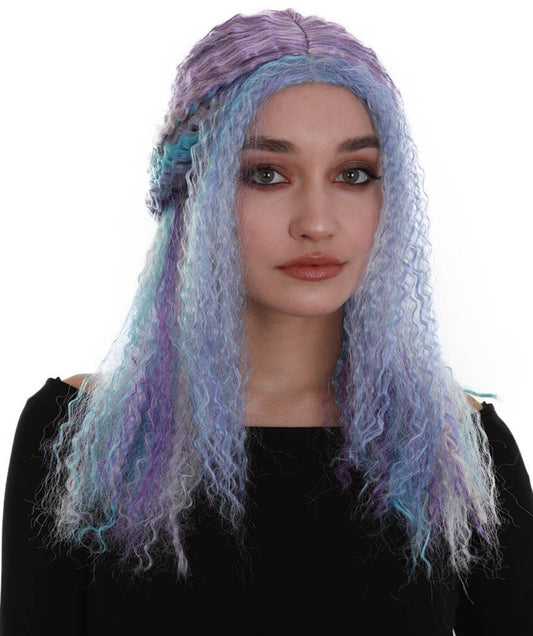 Mythic Magic | Women's Multi Color Wavy Medium Length Trendy Mythic Magic Wig