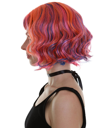 Ray of Light | Women's Pink Color Wavy Shoulder Length Trendy Ray of Light Wig