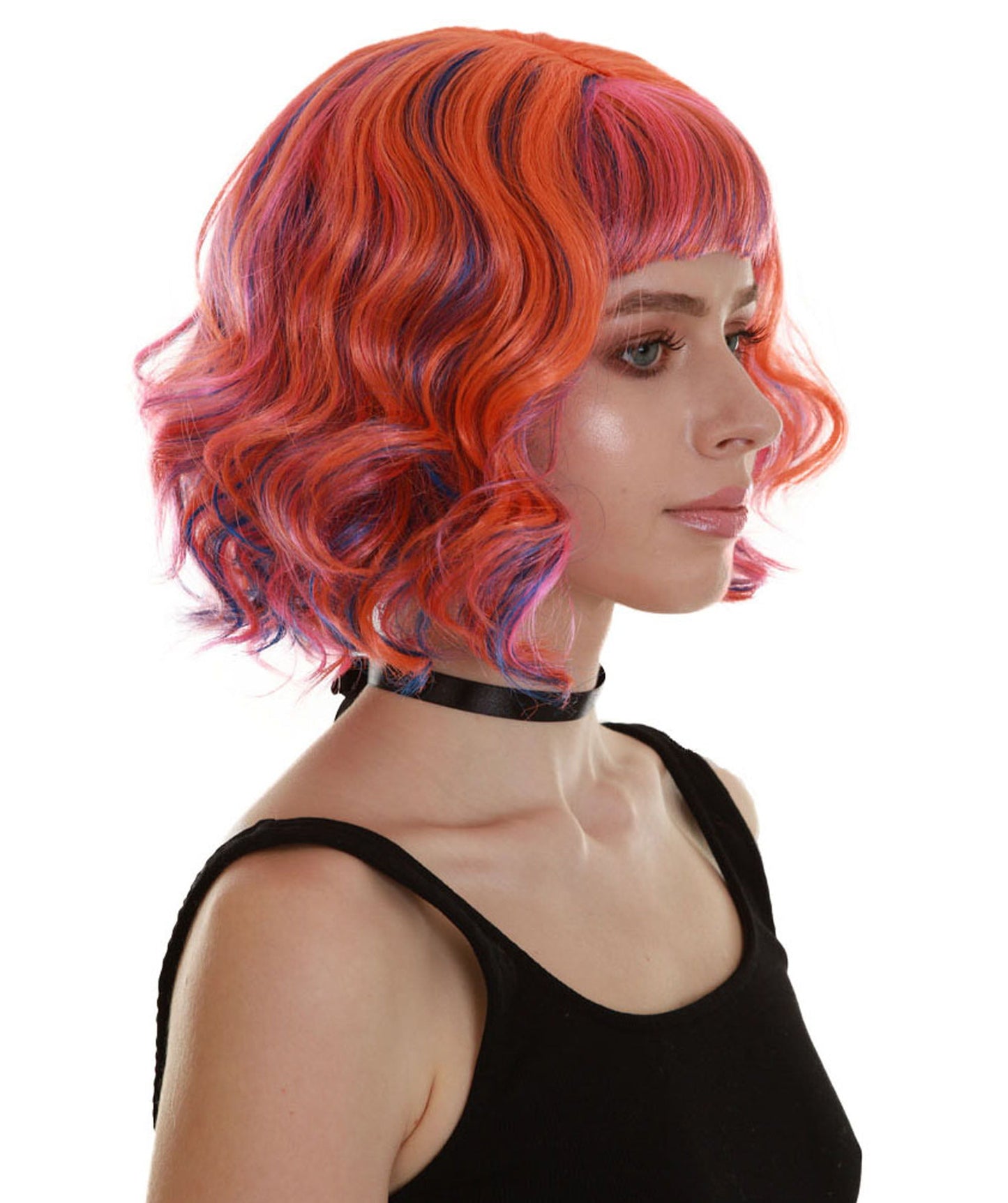 Ray of Light | Women's Pink Color Wavy Shoulder Length Trendy Ray of Light Wig