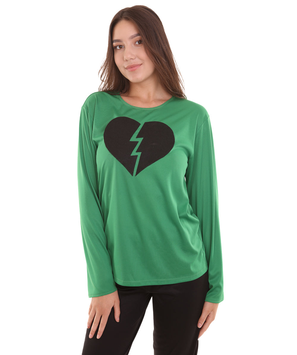 Green Broken Heart Costume