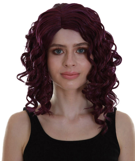 Enchanted Skye | Women's Purple Color Curly Shoulder Length Trendy Enchanted Skye Wig