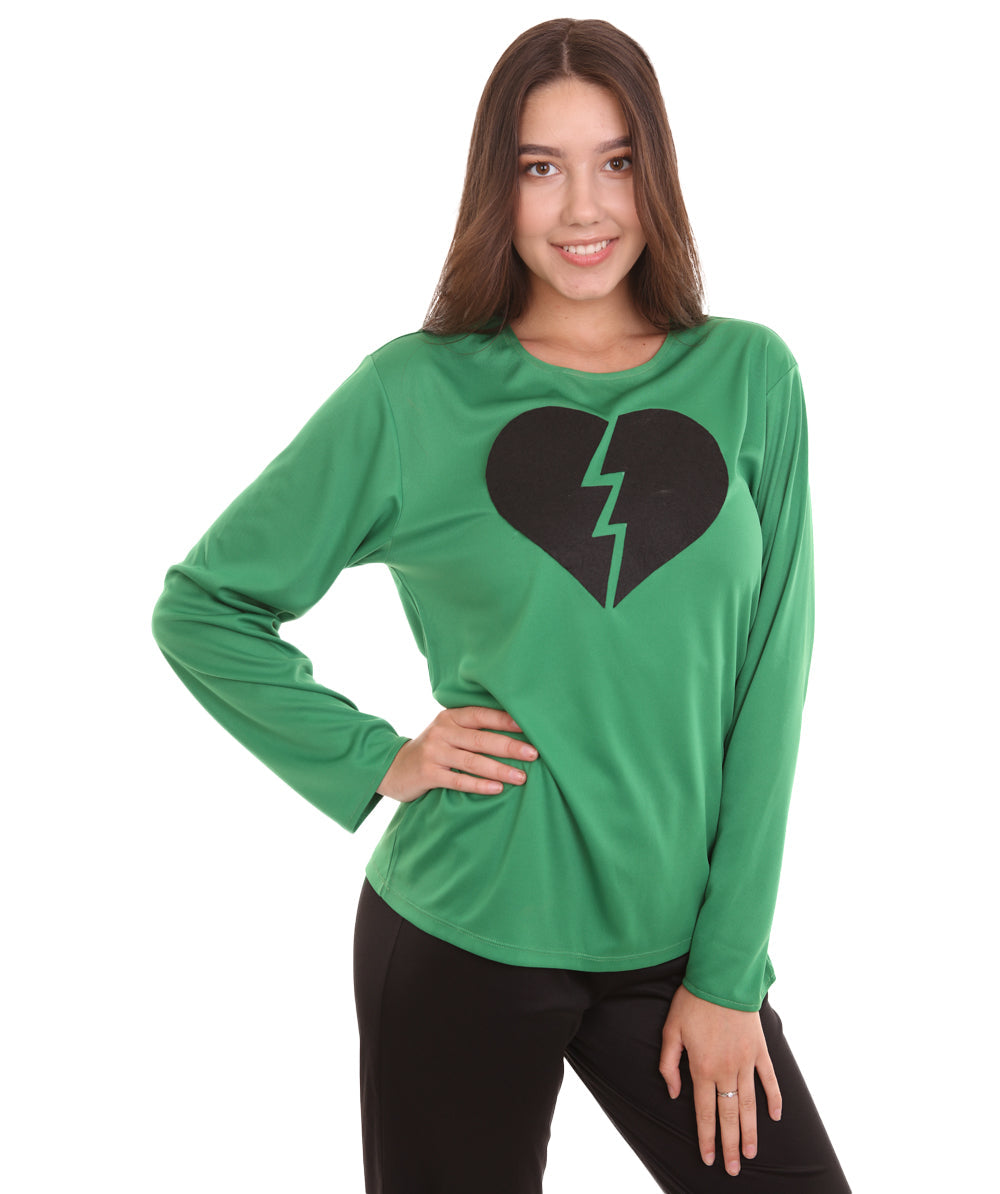 Green Broken Heart Costume