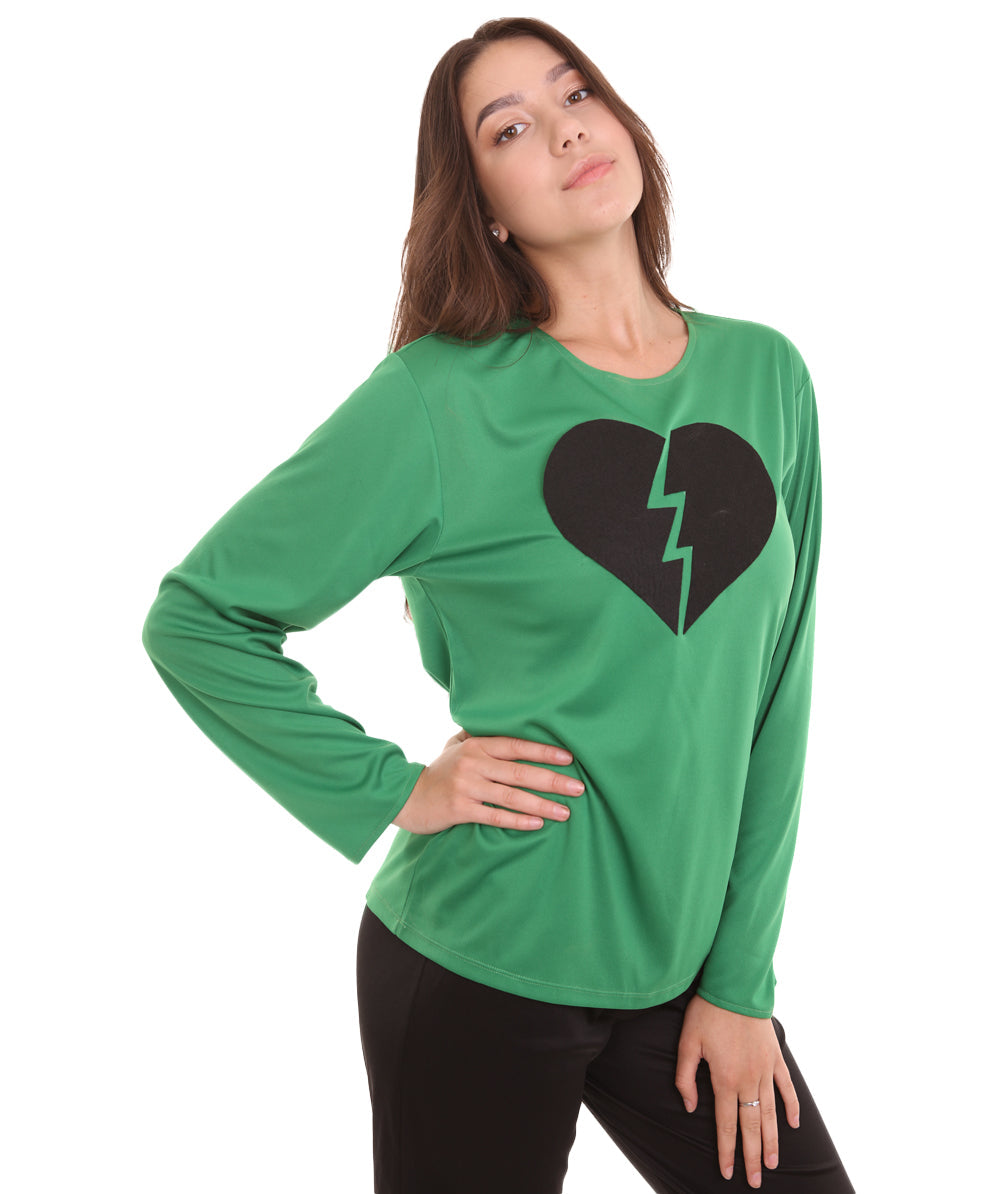 Green Broken Heart Costume