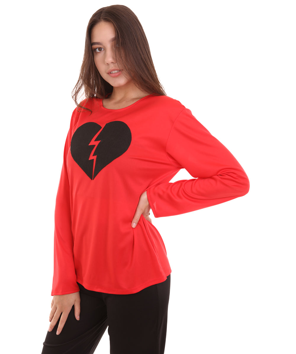 Red Broken Heart Costume