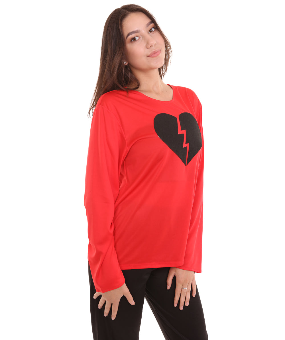 Red Broken Heart Costume