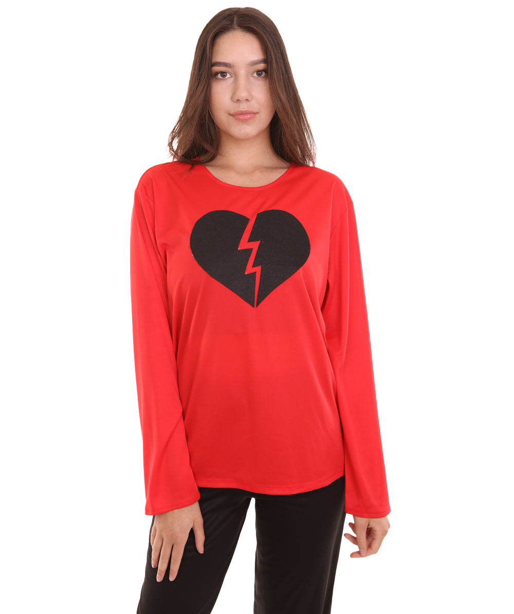 Red Broken Heart Costume